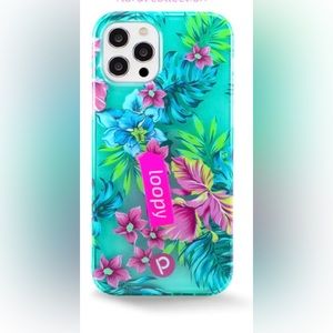 Loopy clear case. Real with floral.